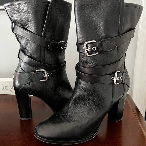 Coach Leather Boots - Picture 1 of 1